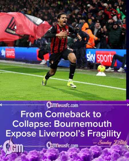 Bournemouth 3 Liverpool 2: Five Without a League Win Raises Fresh Alarm for Champions