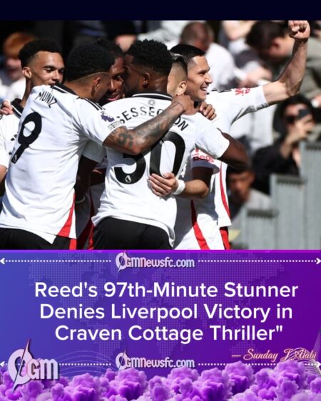 Late Reed Thunderbolt Denies Liverpool as Fulham Snatch Dramatic 2–2 Draw at Craven Cottage