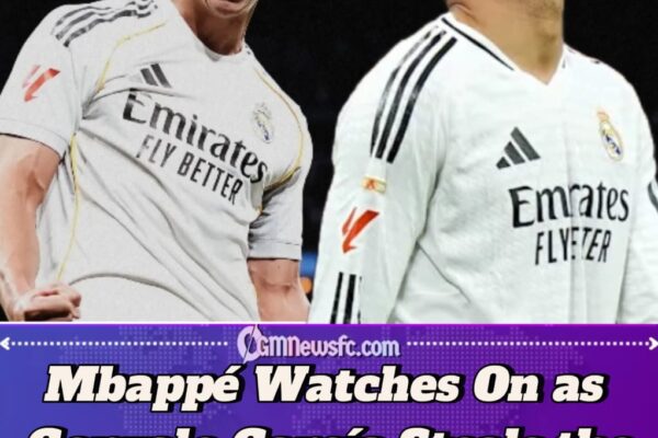 Kylian Mbappé Watches On as Gonzalo García Steals the Bernabéu Show