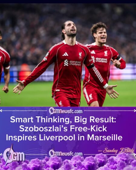 Szoboszlai’s Homework Pays Off as Clever Free-Kick Sparks Liverpool’s Commanding Marseille Victory