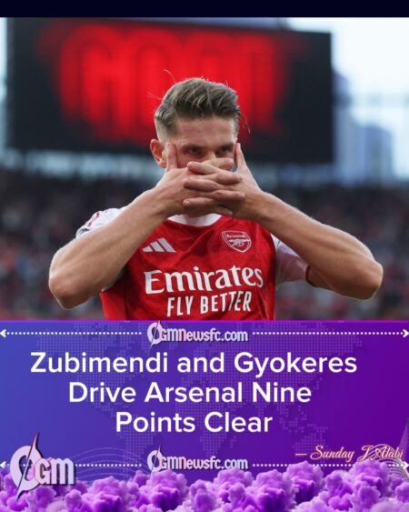 Arsenal 3 Sunderland 0: Zubimendi’s Authority and Gyokeres’ Revival Power Gunners Nine Points Clear