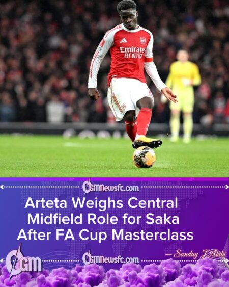 Arteta Considers Central Role for Saka After FA Cup Success Against Wigan