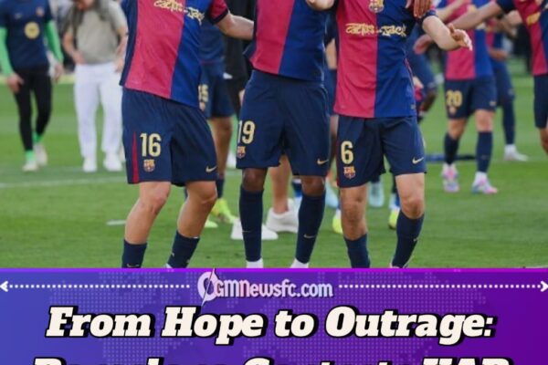 BARCELONA IN OUTRAGE: DISALLOWED GOAL SPARKS RFEF COMPLAINT