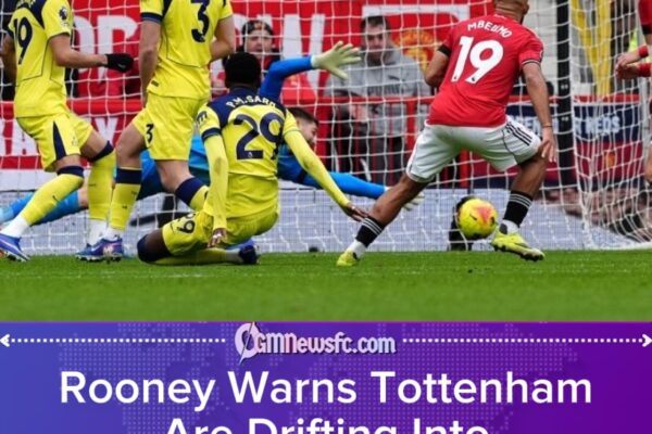 Tottenham in Relegation Battle, Says Rooney