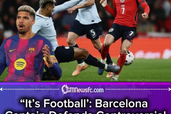 Barcelona Captain Ronald Araújo Responds to Phil Foden Tackle Controversy: ‘It’s Football’