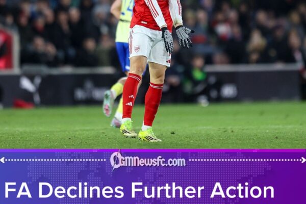 FA Opt Against Further Punishment for Martinelli After Referee Incident in FA Cup Defeat