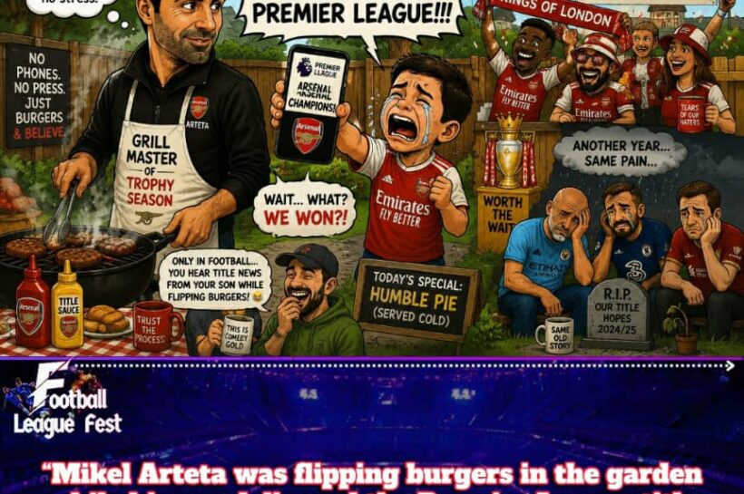 Barbecue Glory: Arteta Flips Burgers While Arsenal Finally Cook the League