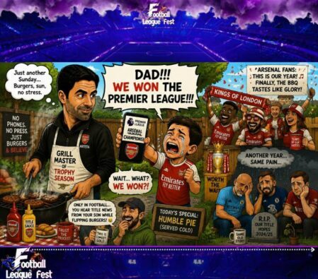 Barbecue Glory: Arteta Flips Burgers While Arsenal Finally Cook the League