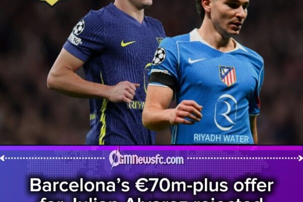 Barcelona’s €70m-plus offer for Julian Alvarez rejected as transfer dream collapses