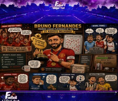 Bruno Fernandes Wins Premier League Playmaker Award With 21 Assists