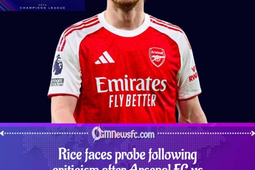 Rice Speaks, UEFA Listens… Very Seriously Declan Rice has found himself under UEFA’s microscope after publicly criticising a referee following Arsenal’s heated clash with Atlético Madrid. What seemed like a post-match reaction has now turned into a potential disciplinary case. Fans online are joking that UEFA must have “alerts turned on” for player comments. One minute you’re giving your opinion, the next you’re waiting for an official email. Football drama doesn’t stop at the final whistle. #DeclanRice #UEFA #Arsenal #FootballDrama #RefereeDebate