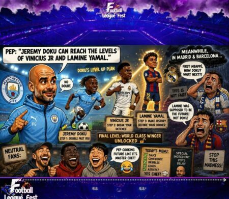 Guardiola’s Doku Comparison Sparks Massive Debate Across Europe