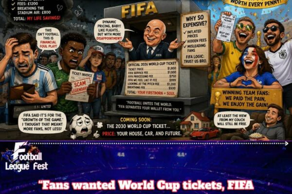 FIFA Finance League Begins Early as 2026 World Cup Tickets Leave Fans Financially Offside