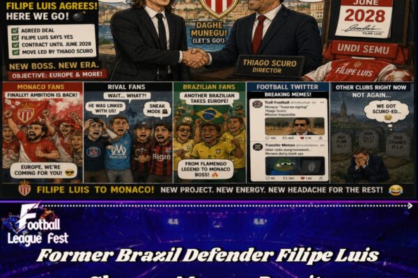 Filipe Luis Set for Monaco Job After Accepting Three-Year Contract
