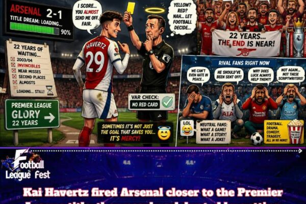 Mercy, Madness, and Havertz: Arsenal’s Title Chase Turns Into Football Theater”