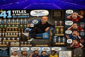 Pep Guardiola Reaches 41 Trophies as Manchester City Continue Football Dynasty