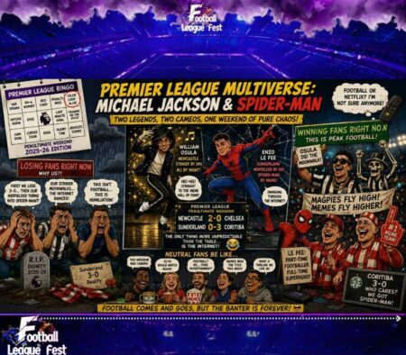 Premier League Multiverse Descends Into Chaos as Michael Jackson and Spider-Man Apparently Join the Title Race