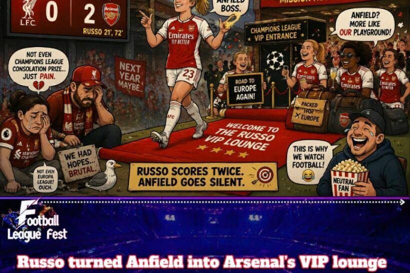 Russo Rampage: Arsenal Turn Anfield Into a Champions League Checkout Counter
