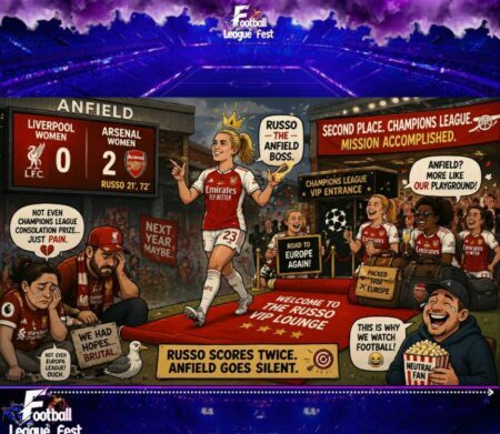 Russo Rampage: Arsenal Turn Anfield Into a Champions League Checkout Counter