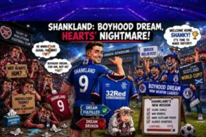Shankland and Rangers Create Scottish Football Chaos as Hearts Fans Enter Emotional Extra Time