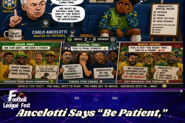 Ancelotti Urges Calm Over Endrick’s Role in Brazil Squad