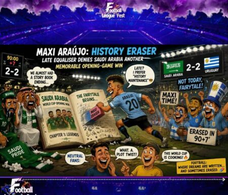 MAXI ERASER: URUGUAY'S LATE REVISION LEAVES SAUDI ARABIA CHECKING THE FINE PRINT