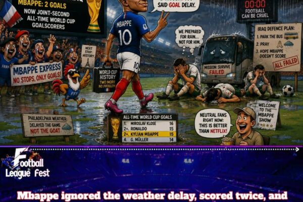 Mbappe History Tour Continues as Rain Checks Expire and Iraq Pays the Admission Fee