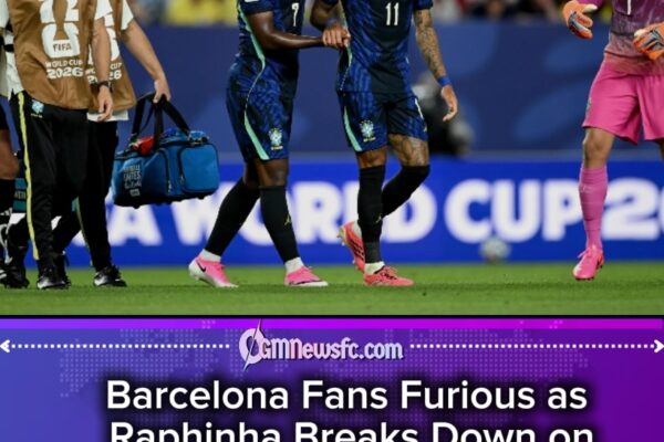 Hamstring Says ‘Not Today’: Raphinha’s Early Exit Leaves Barcelona Holding Their Breath in Brazil Drama”