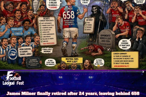 Milner Retirement Finally Arrives as Football’s Most Durable Human Subscription Service Expires