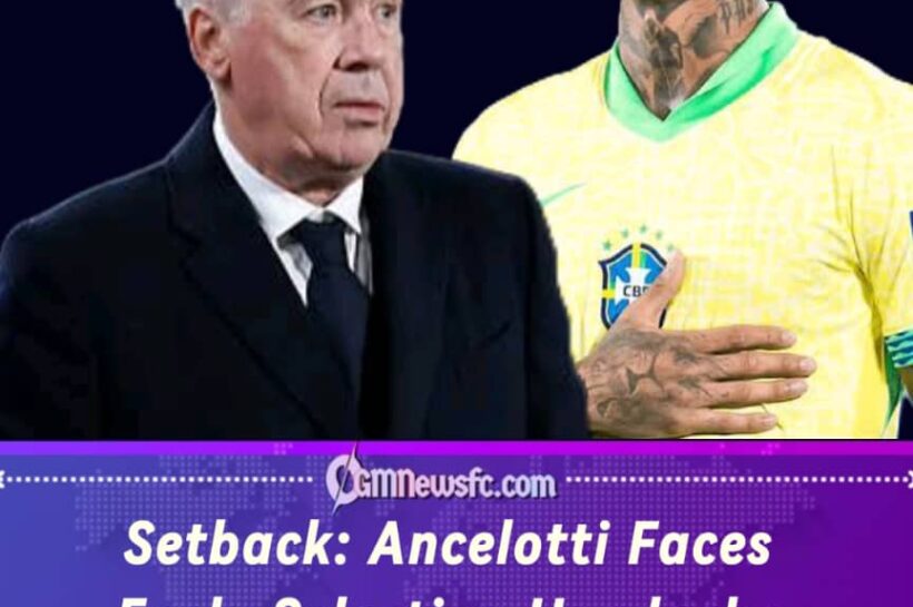 Setback: Ancelotti Loses Wesley To Injury But Refuses To Panic
