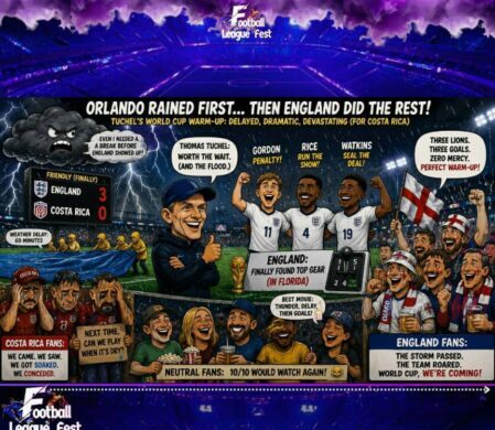 Storm Waits Patiently as England Finally Arrive for the Party