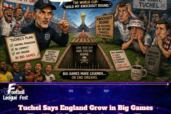 Tuchel Says Big Games Make Bigger England… The Knockout Round Quietly Sharpens Its Knife
