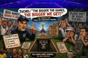 Tuchel Says Big Games Make Bigger England… The Knockout Round Quietly Sharpens Its Knife
