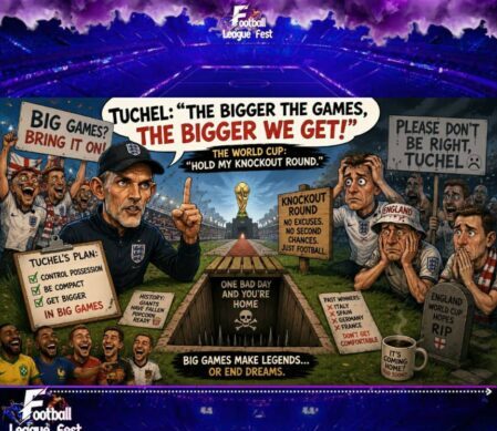 Tuchel Says Big Games Make Bigger England… The Knockout Round Quietly Sharpens Its Knife