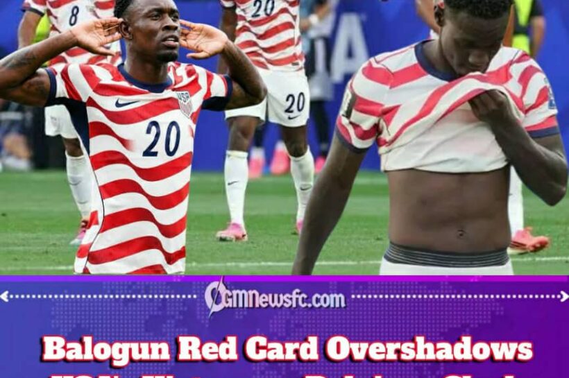 Balogun Red Card Gives USA a Victory… and an Unexpected Souvenir