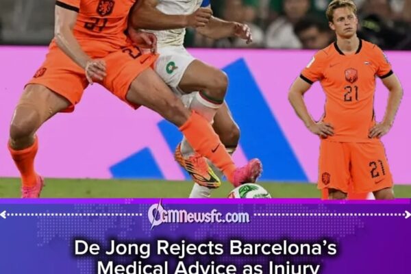 Barcelona’s Knee Drama: De Jong Rejects Surgery Plan, Leaving Camp Nou Playing the Waiting Game