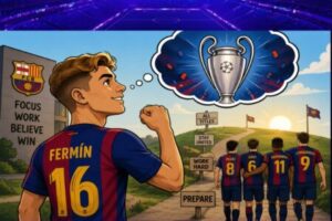 Fermín López Declares Barcelona's Champions League Mission: Barcelona Fans Already Practicing Champions League Victory Parades
