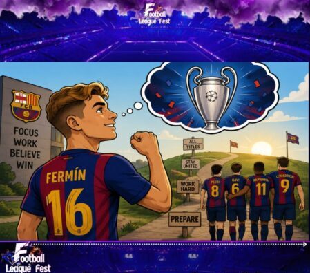 Fermín López Declares Barcelona's Champions League Mission: Barcelona Fans Already Practicing Champions League Victory Parades