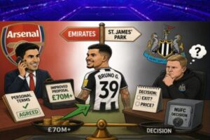 Arsenal Dial Newcastle Again as Bruno Saga Enters the "Answer Your Phone!" Stage
