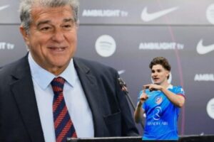 LAPORTA FIRES BACK AS BARCELONA AND ATLÉTICO MADRID TURN JULIÁN ÁLVAREZ TRANSFER INTO FOOTBALL’S LATEST BOARDROOM BLOCKBUSTER