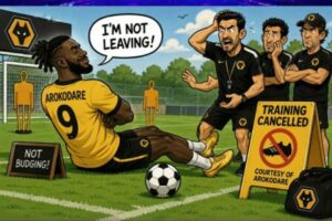 Arokodare Stands His Ground as Wolves' Training Session Ends Before It Even Begins