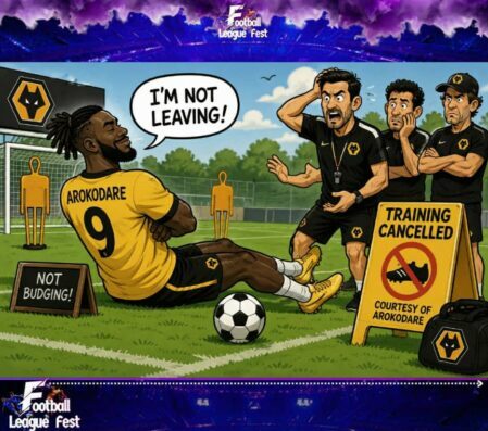 Arokodare Stands His Ground as Wolves' Training Session Ends Before It Even Begins