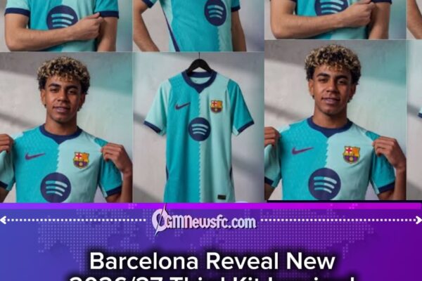 BARÇA OPENS THE TIME MACHINE: BARCELONA’S 2026/27 THIRD KIT BRINGS 1990s STYLE BACK TO THE FUTURE