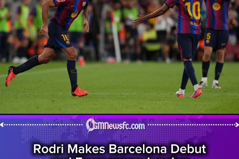 Rodri Arrives, Yamal Smiles: Barcelona’s New Friendship May Become a Football Superpower