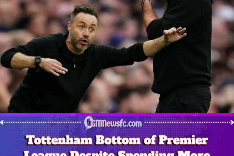 £300 Million Later, Tottenham Are Bottom Again — But De Zerbi Says There Is “No Panic”