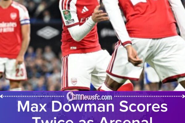 MAX DOWMAN TURNS PORTMAN ROAD INTO HIS PERSONAL PLAYGROUND AS ARSENAL TEENAGER LEAVES IPSWICH CHASING SHADOWS