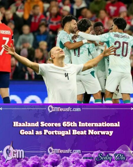 Erling Haaland Scores His 65th International Goal — Portugal Rudely Interrupts the Celebration