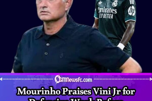 JOSE MOURINHO PRAISES VINI JR’S DEFENDING—THEN RESCUES HIM FROM HIS OWN HARD WORK