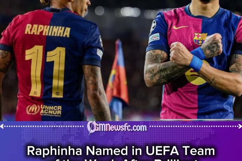 Raphinha’s UEFA Recognition Sparks Barcelona Celebration as Captain’s Feyenoord Masterclass Sends Football World Talking