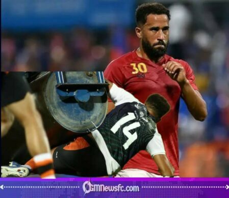 Andros Townsend Survives the Ultimate “Pressing” Session as Pitch Roller Joins the Opposition